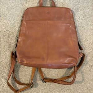 Elegant Tan Leather Crossbody Bag